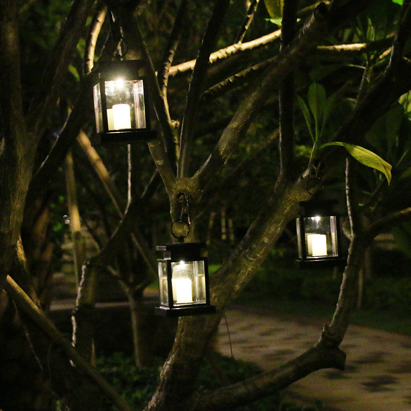 Cross-border outdoor solar garden light decorative atmosphere light solar light portable lamp hanging lamp dual-purpose garden light