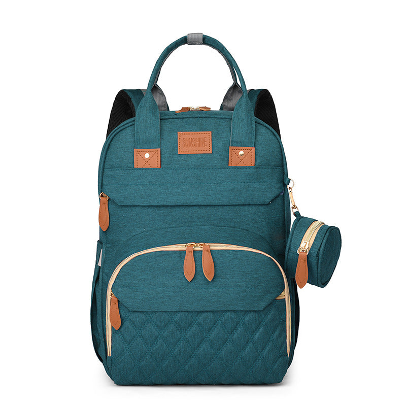 Cross-border exclusive new mommy bag backpack large capacity milk bag mommy bag mother and baby outing lightweight backpack
