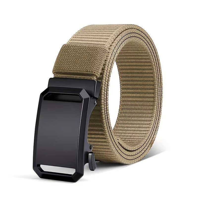 [Cross-border drop shipping] Toothless automatic buckle men's military training casual canvas nylon young people's military training belt