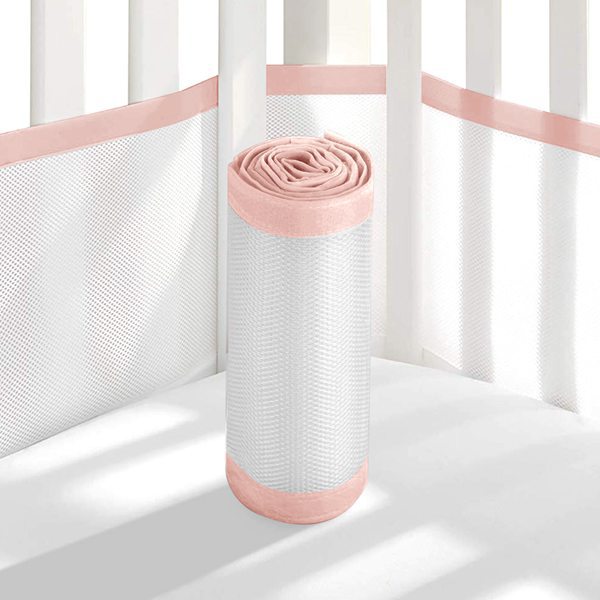 4 baby crib guardrails summer breathable skin-friendly sandwich lengthened heightened