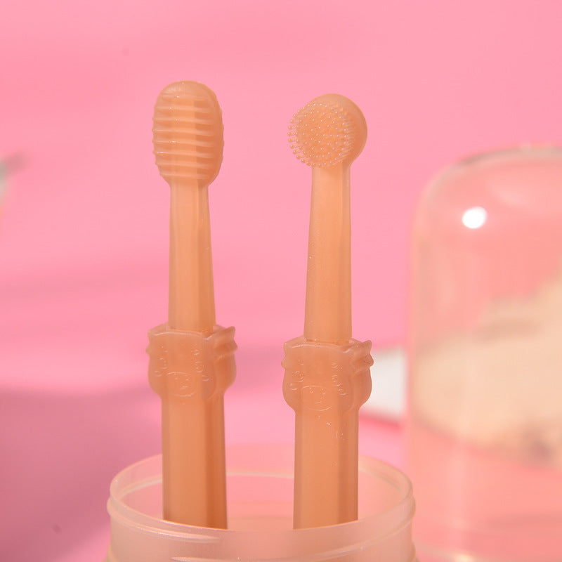 Pet silicone small toothbrush cat toothbrush tool cat toothpaste set to remove bad breath teeth cleaning supplies