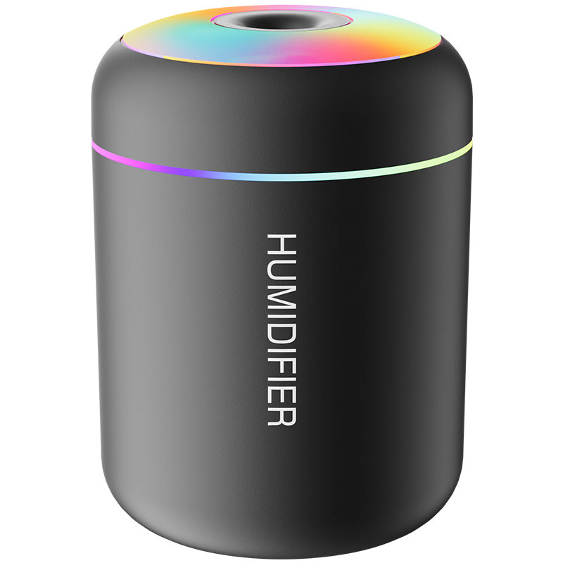 Mars cannon ash humidifier USB mini car small silent large fog volume colorful atmosphere light home air-conditioned room