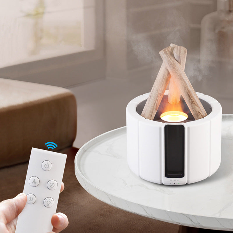 Gift creative bonfire aromatherapy machine humidifier bedroom small household diffuser essential oil flame aromatherapy humidifier