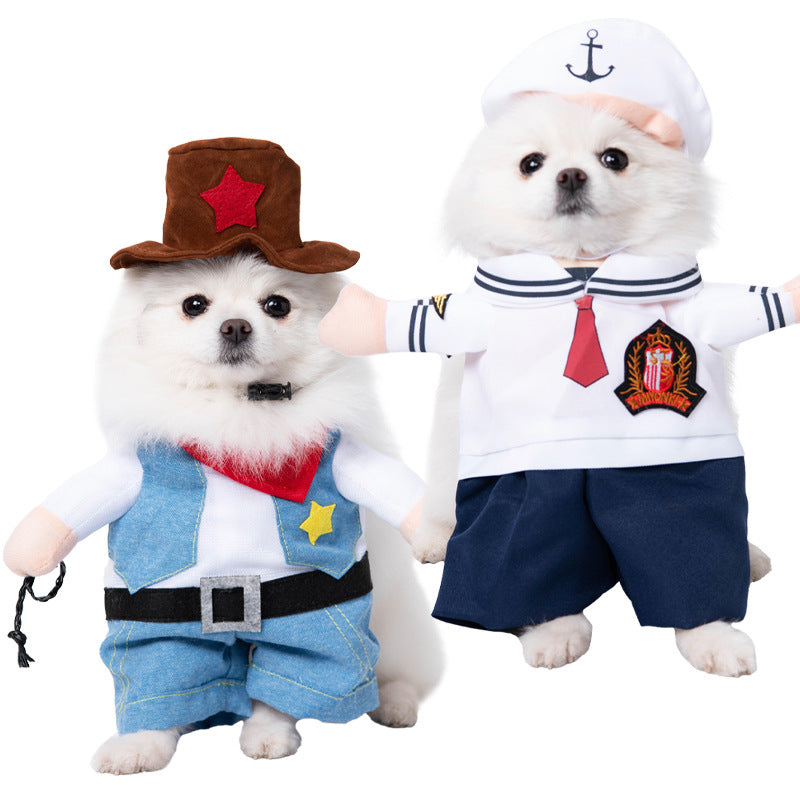 Cross-border Halloween dog clothes for small dogs funny and weird transformation clothes Teddy cat creative clothes pet clothing