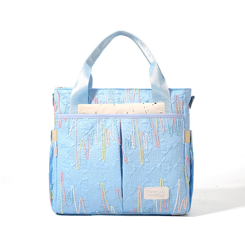 Mommy bag new tote fashionable large capacity mother and baby bag out of the shoulder crossbody portable mommy bag women's bag