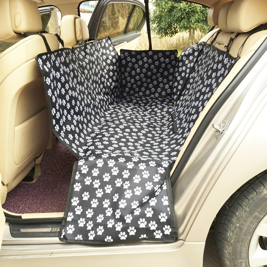 Car pet mat rear dog seat cushion moisture-proof and dirt-proof car back seat cushion thickened Oxford cloth pet seat cushion