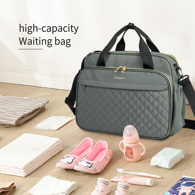 Large capacity mommy bag multifunctional handbag outing breastfeeding bag pregnant women waiting bag new diaper bag