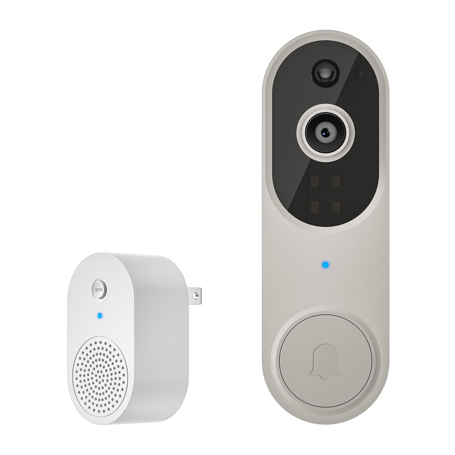 Cross-border smart video doorbell, wireless remote video intercom, human detection, HD night vision, smart home monitoring