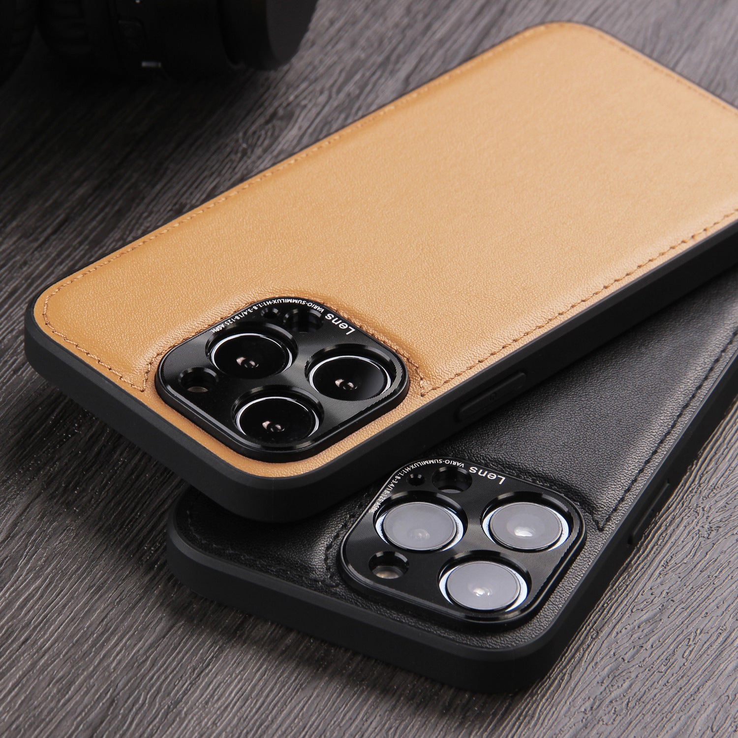 Suitable for metal camera Apple 13promax car line mobile phone case iphone12 business anti-fall protective cover