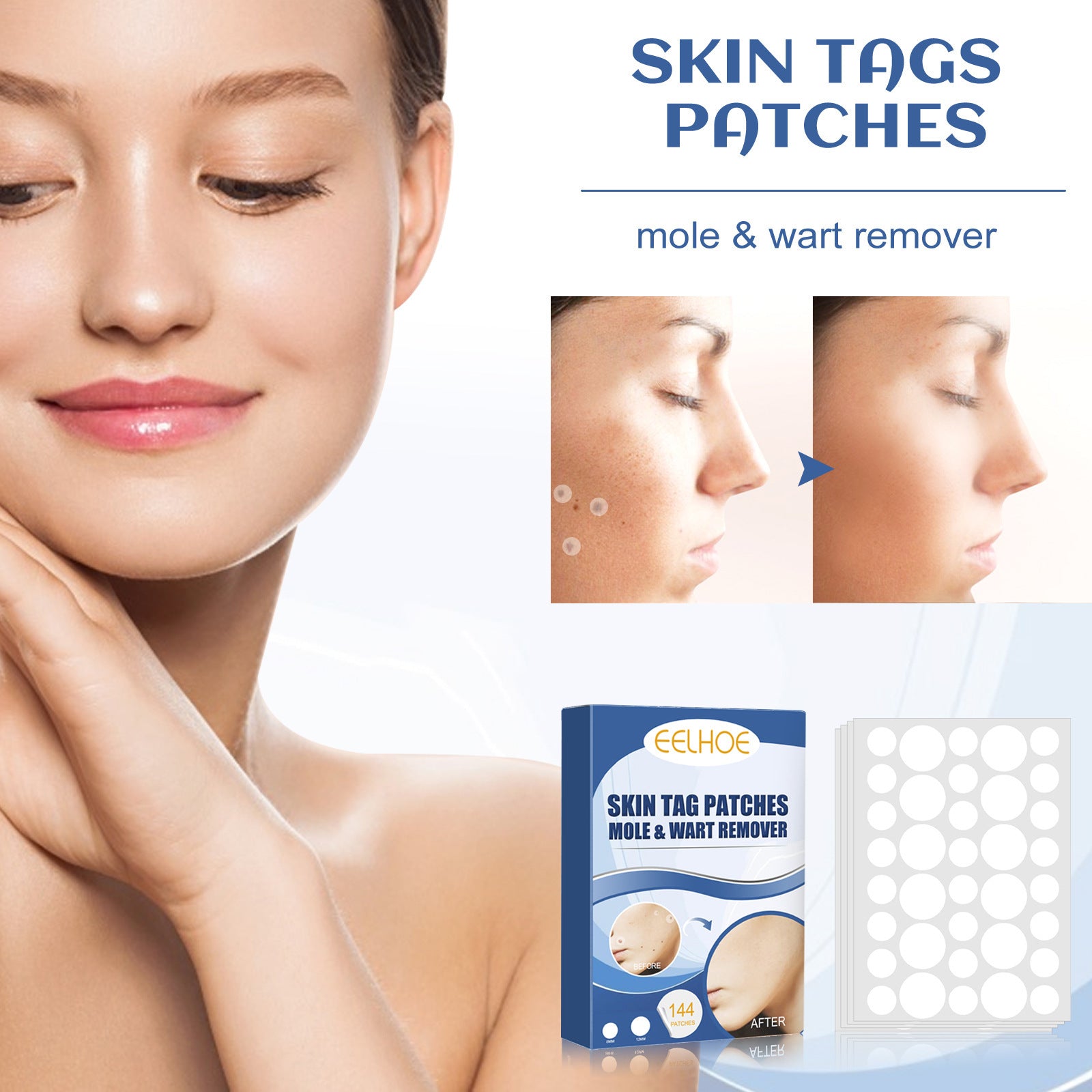 Keyou patch Gentle cleansing care skin face neck repair smooth skin daily care