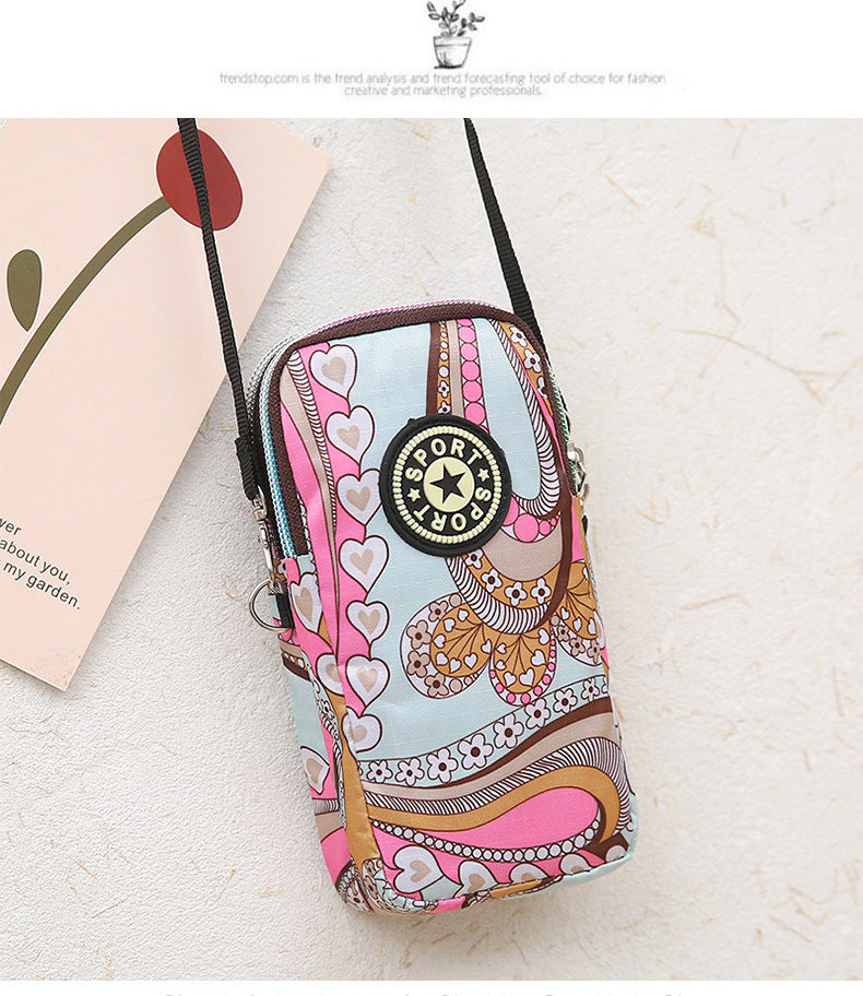 【Manufacturer wholesale】Spring and summer new fashion simple Japanese and Korean new mobile phone bag crossbody bag coin purse women's bag