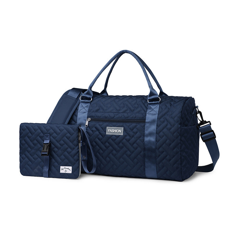 New fashion mother and baby travel bag two-piece multifunctional mother and baby bag large size portable travel bag