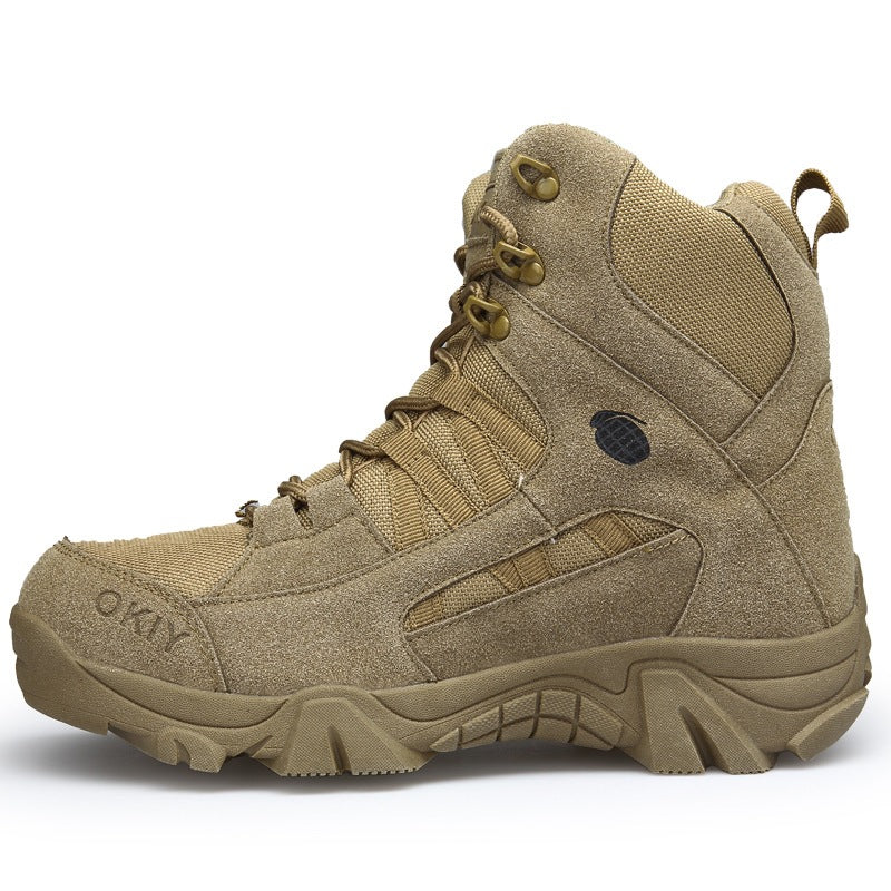 Cross-border spot new products high-top men's outdoor special forces tactical boots combat boots military boots hiking boots security boots large size