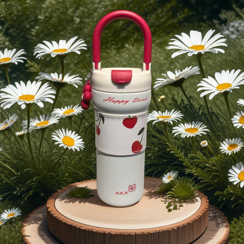 New cross-border car cup 304 thermos cup high-value coffee cup take-out cup stainless steel portable water cup
