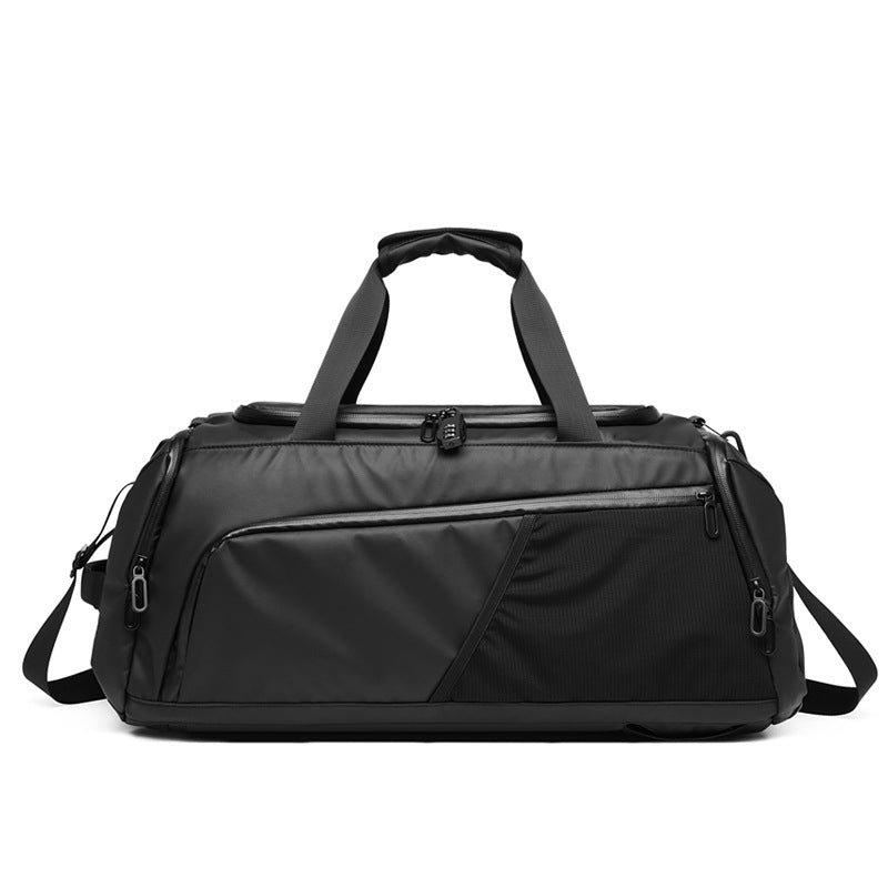 Large capacity travel bag, dry and wet separation fitness bag, multifunctional backpack, waterproof basketball helmet bag for men