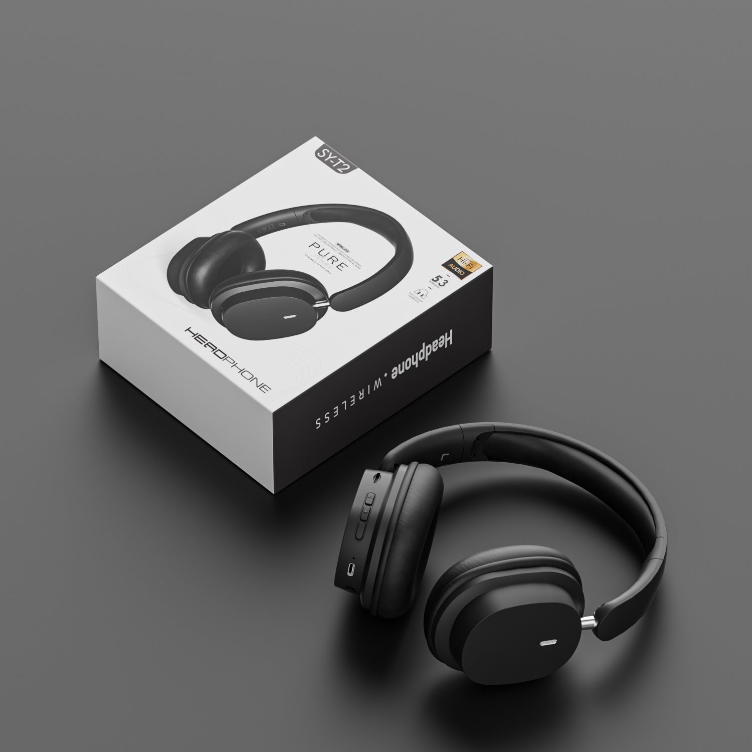 New Head-mounted Noise Cancelling Bluetooth Headset Wireless Gaming Headset Ultra-Long Battery Life Mobile Headset Manufacturer Wholesale