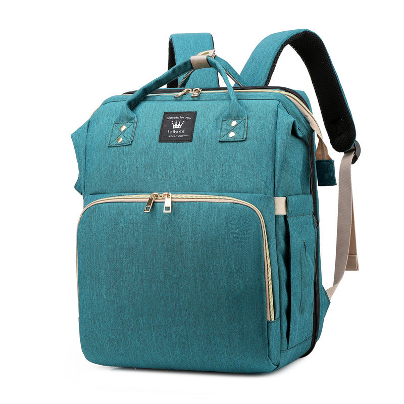 Mommy bag bed discount folding baby bed shoulder mother and baby bag waterproof 900d detachable cradle sleeping baby bag