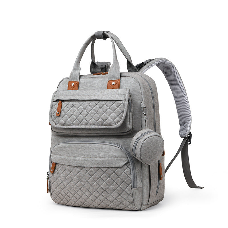hot selling mommy bag European and American fashion multi-pocket portable mother and baby bag for going out large capacity lightweight mommy bag