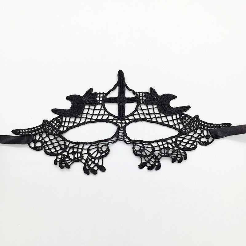 Cross-border exclusive masquerade party lace mask Christmas Halloween fun unshaped eye mask supplies