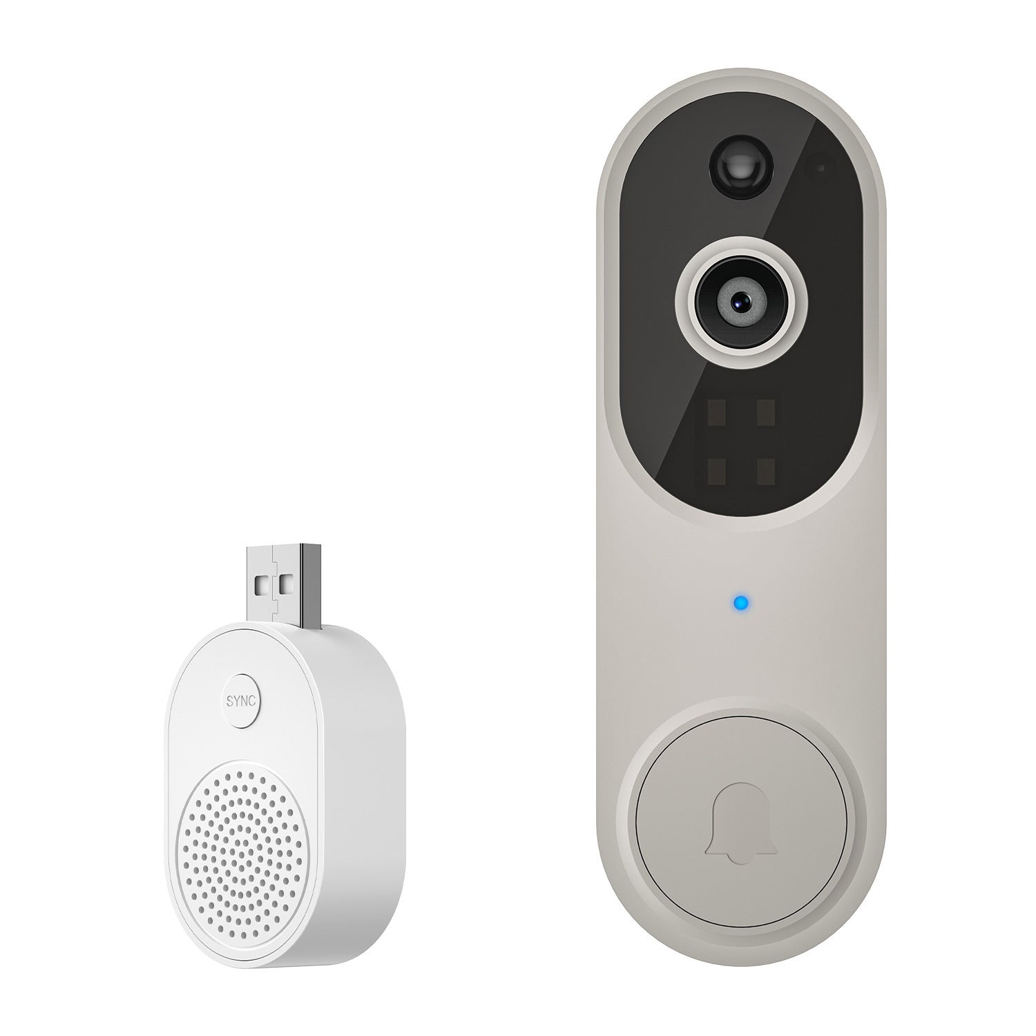Cross-border smart video doorbell, wireless remote video intercom, human detection, HD night vision, smart home monitoring