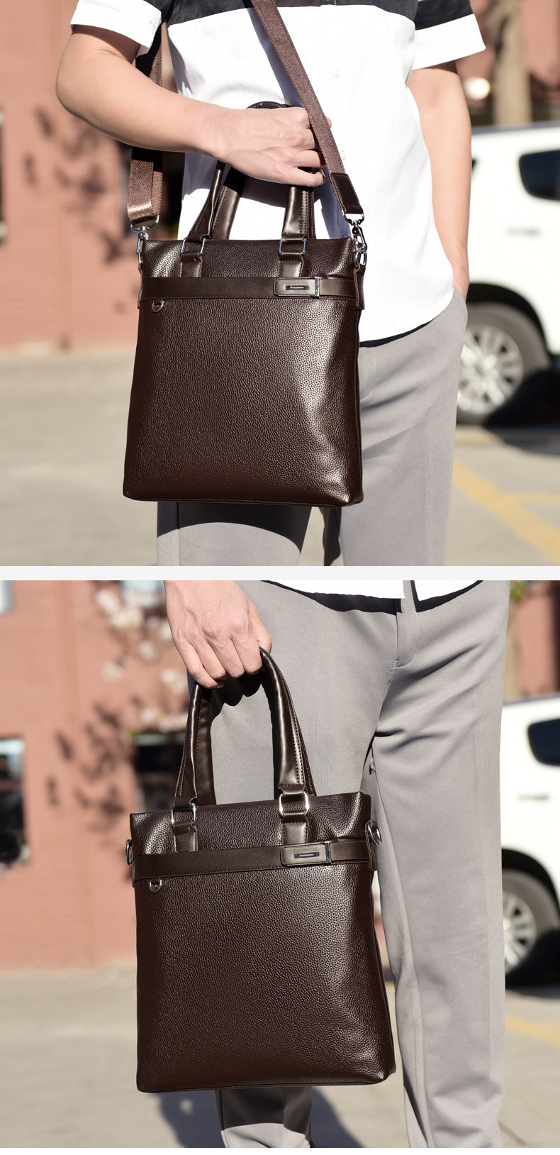 New Kangaroo men's bag briefcase men's handbag business bag briefcase cross-border supply