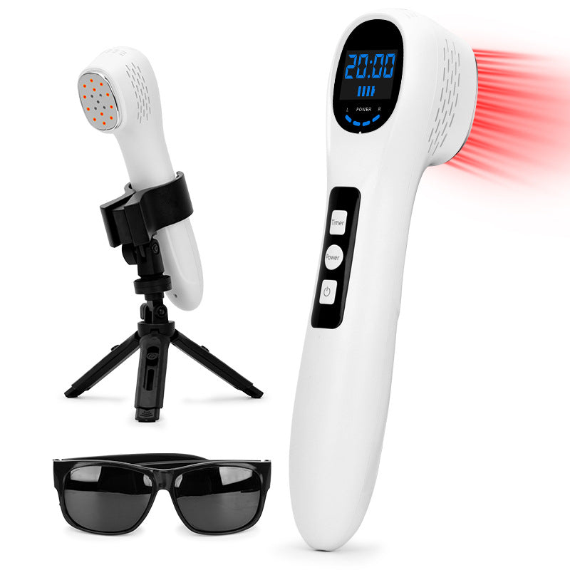 Portable handheld red light device assisted infrared therapy device 12 650nm 5 808nm therapy lamps cross-border
