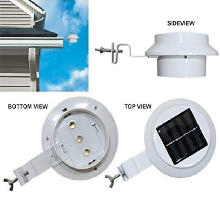 Cross-border guardrail LED solar light gutter light outdoor rainproof wall light fence light solar railing eaves light