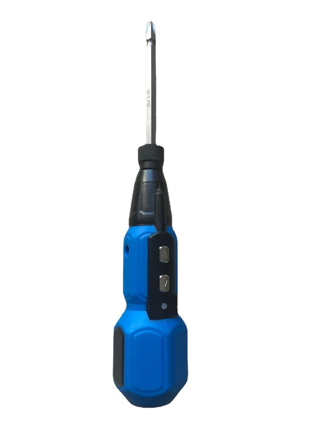 Alloy steel straight handle 3.6v electric screwdriver screwdriver USB rechargeable small mini magnetic household electric screwdriver