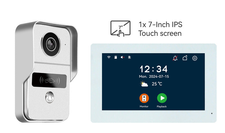 Tuya Smart WIFI Video Doorbell Network Video Doorbell Night Vision Duplex Intercom Motion Detection Unlocking Factory