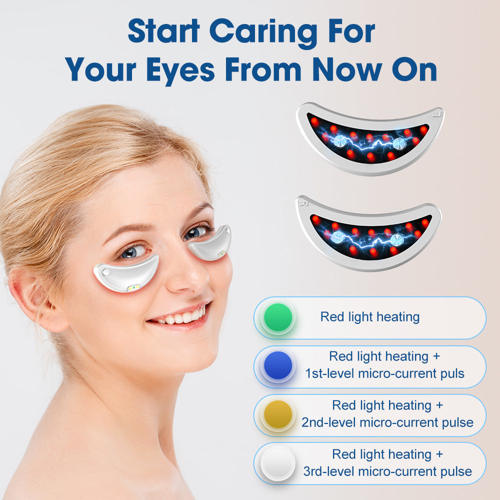 Red light EMS eye massager with eye gel to reduce dark circles and wrinkles – a must-have for cross-border private models.
