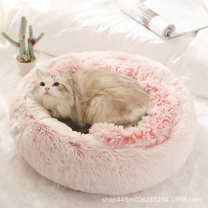 Cat bed winter warm pet cat house quilt four seasons universal dog bed semi-enclosed autumn and winter pet warm supplies