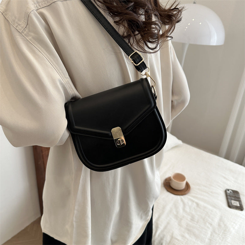 High-quality simple sewing line underarm bag women's bag 2025 new style fashion solid color versatile shoulder crossbody bag
