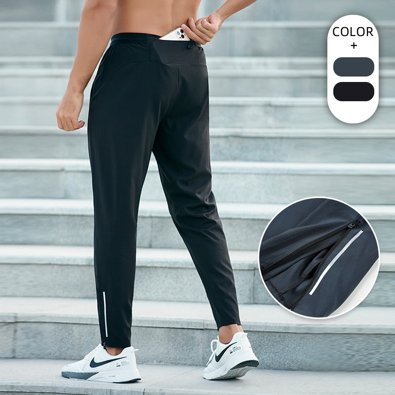 Men's Spring and Autumn Thin Running Quick-drying Loose Breathable American Outdoor Fitness Training Basketball Pants