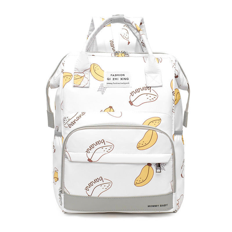 New Mommy Bag Backpack Mother and Baby Bag Korean Fashion Print Handbag Outdoor Portable Mother and Baby Bag