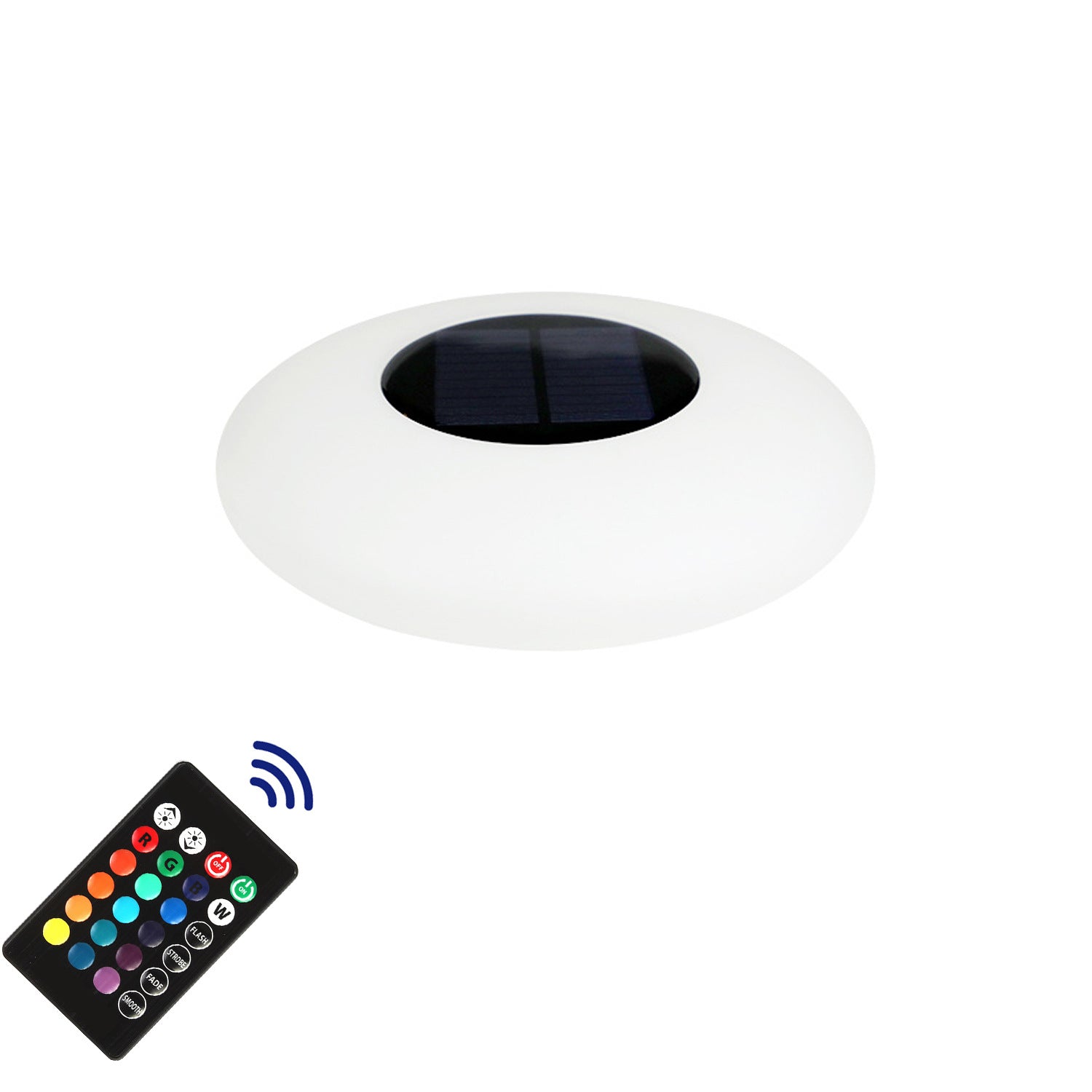 Cross-border solar water floating lights fantasy racing pool lights outdoor waterproof colorful LED flying saucer pool floating lights