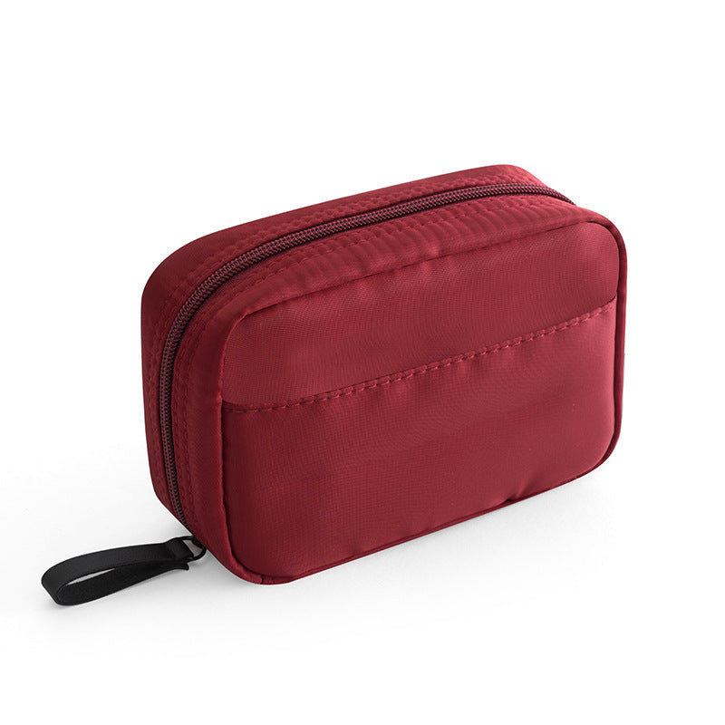 Makeup storage bag Mini portable waterproof cosmetic bag Korean simple female portable makeup lipstick bag