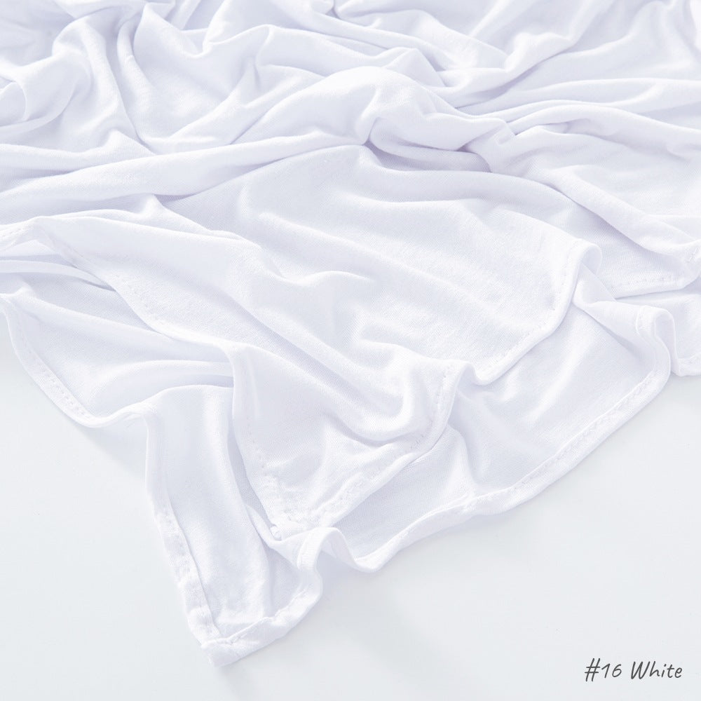 High-quality right-angle curled modal sweat cloth headscarf 170*60 mercerized cotton breathable and comfortable women's head scarf