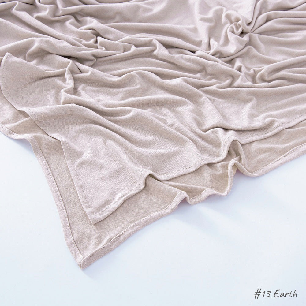 High-quality right-angle curled modal sweat cloth headscarf 170*60 mercerized cotton breathable and comfortable women's head scarf