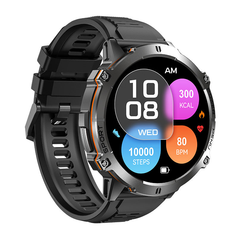 X3 smartwatch AMOLED screen Bluetooth call health monitoring barometer compass multi-sport mode