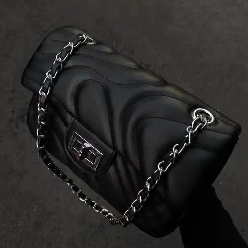 Summer hot style diamond chain women's bag high-end fashion all-match women's bag shoulder crossbody small square bag women
