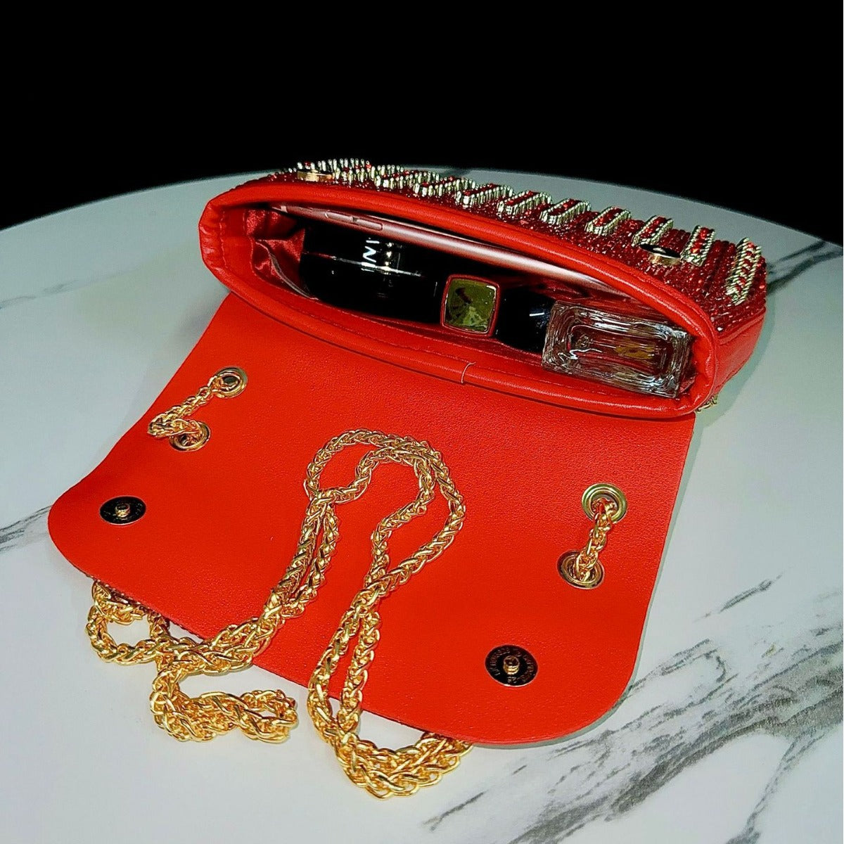 New cross-border evening dress lady rhinestone clutch bag diamond chain cheongsam bag crossbody evening bag female handbag