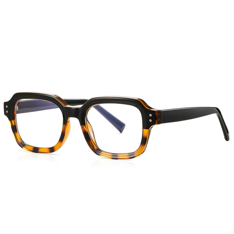 New men's anti-blue light glasses 2190 square frame TR90 retro British style optical frame spot European and American style frame