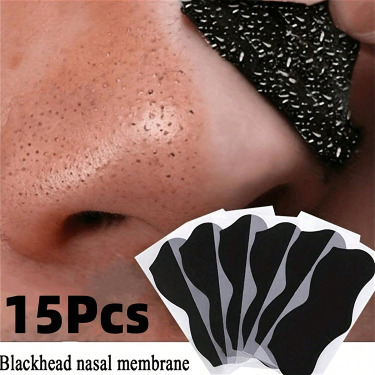 Cross-border blackhead acne removal nose mask BLACKHEAD MASK 5PCS 10PCS 15PCS 20PC