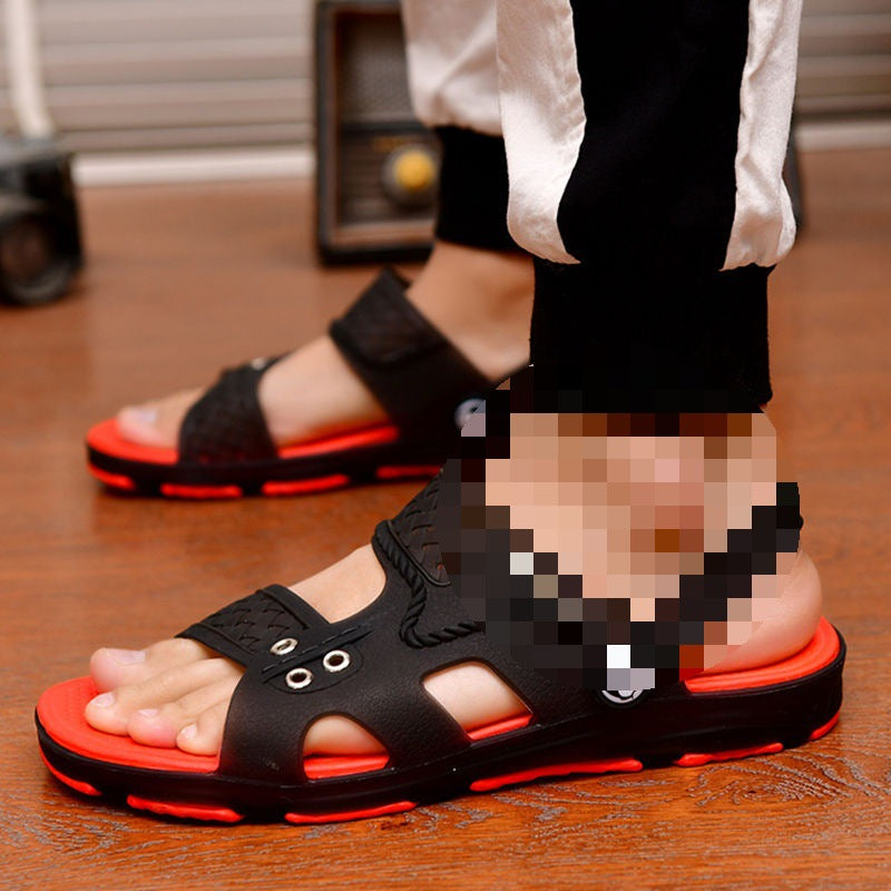 Men's sandals, slippers, men's summer new flip flops, men's bathroom non-slip sandals, hole shoes, beach shoes