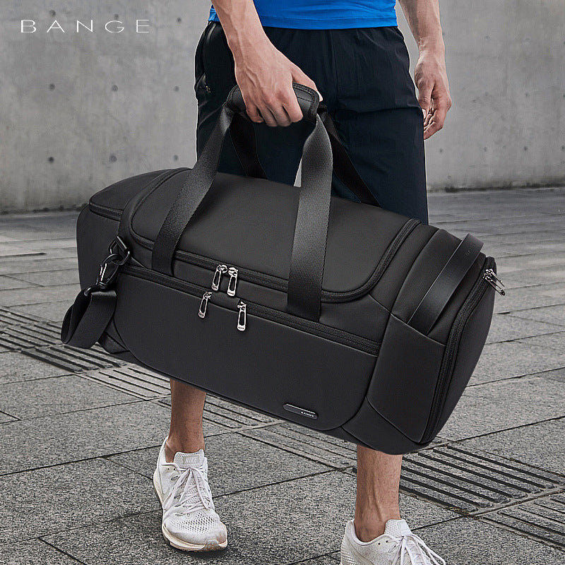 Bange new men's travel leisure fitness bag multi-function outdoor crossbody bag dry and wet separation handbag