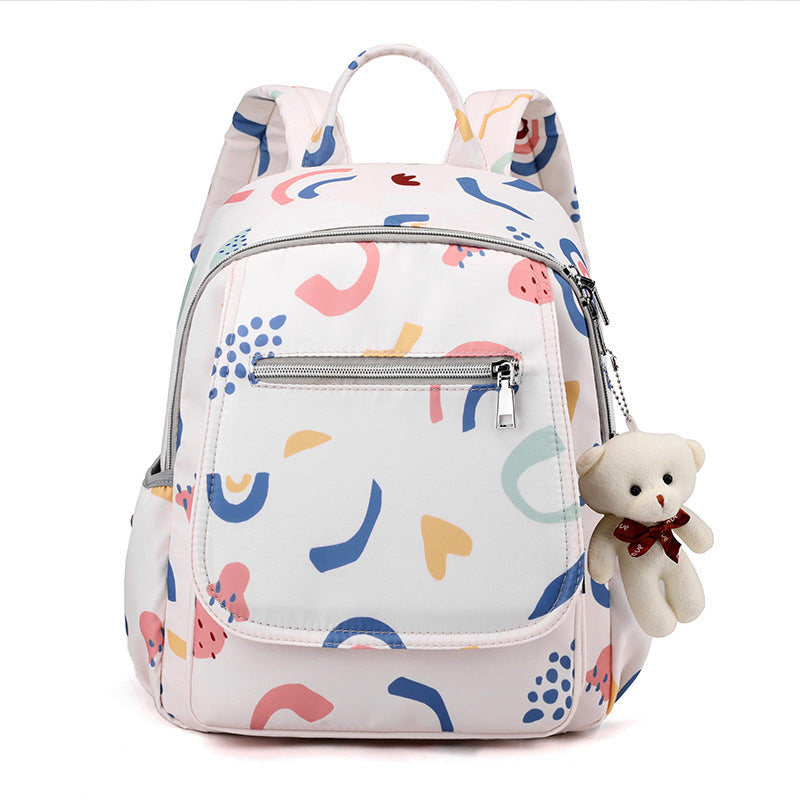 Spring new small size mommy bag fashionable multifunctional mother and baby bag for going out light and splash-proof mommy bag backpack for women