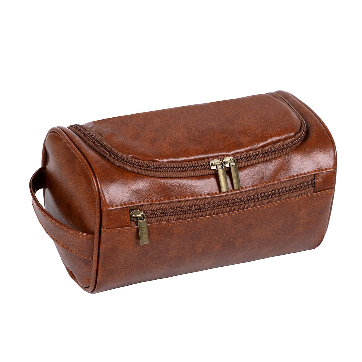 Large-capacity women's travel storage toiletry bag portable outing bag simple business trip handbag pu waterproof cosmetic bag