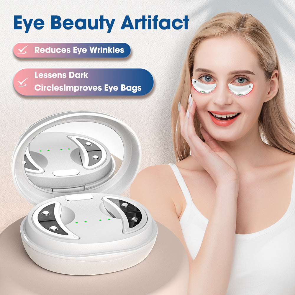 Red light EMS eye massager with eye gel to reduce dark circles and wrinkles – a must-have for cross-border private models.