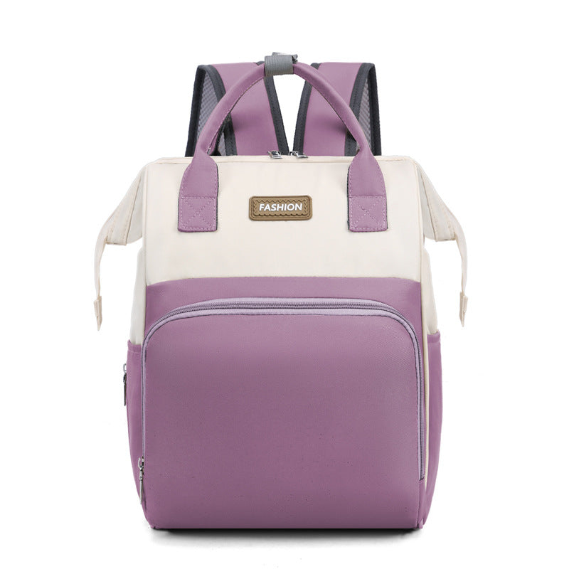 New nylon mommy bag summer small fresh multifunctional ladies backpack for going out with baby large capacity mother and baby bag