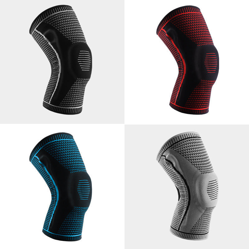 Knee pads for men and women nylon sports silicone knee joint protective cover basketball men's knee professional fitness running protective gear